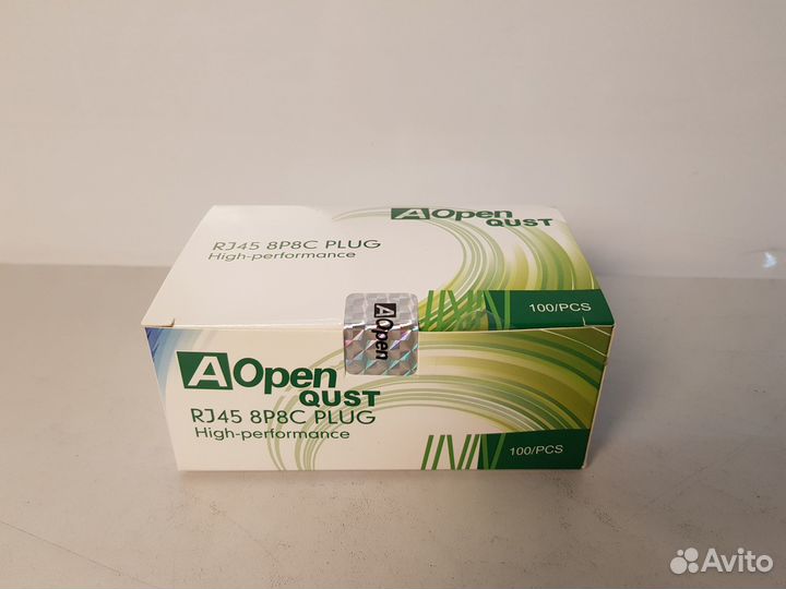 Коннекторы rj45 8P8C aopen qust 100шт упаковка