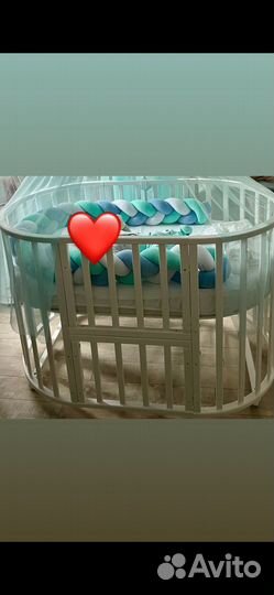 Детская кроватка манеж с матрасом