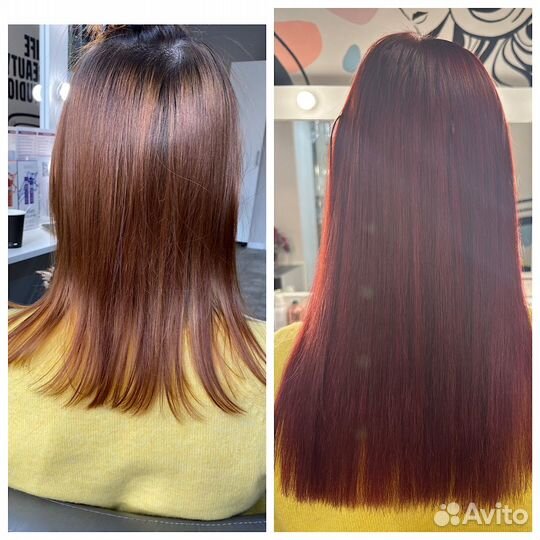 Наращивание волос 40 см волосы и работа