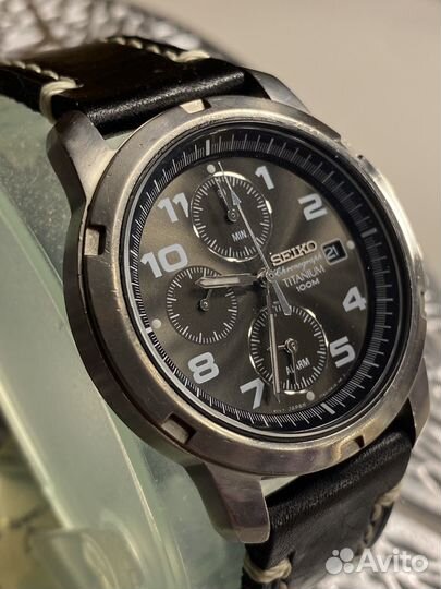 Seiko chronograph titanium