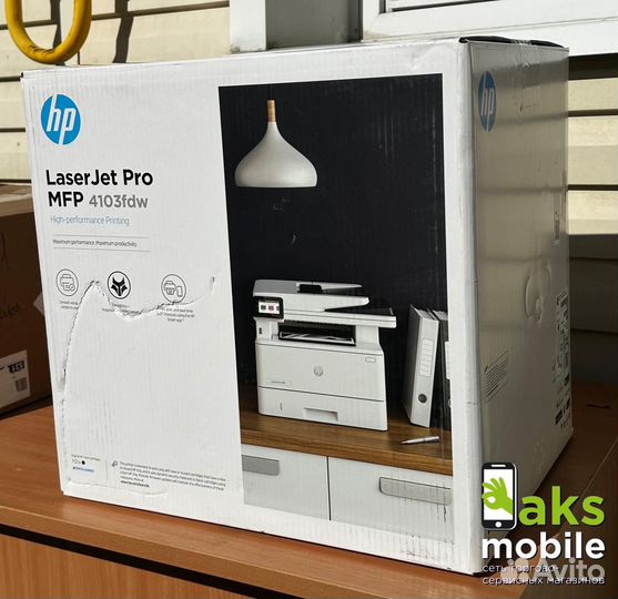 Новое мфу Laser Jet Pro 4103fdw (wi-fi, 3шт)