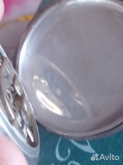 Карманные часы полный календарь, серебро