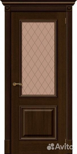 Межкомнатная дверь Классик-13, остеклённая, Golden