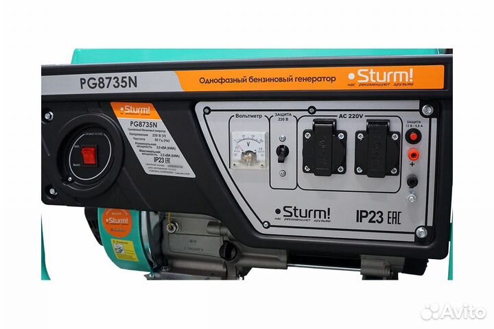 Бензогенератор Sturm PG8735N 3500 ва