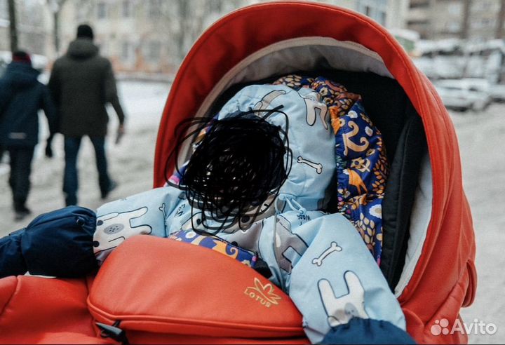 Теплый конверт в коляску, в санки