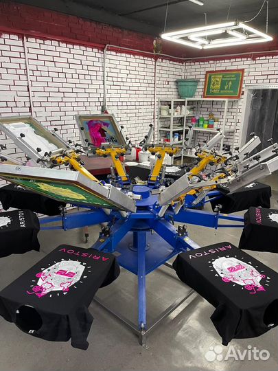 Printex 8/8 Карусельный станок шелкография