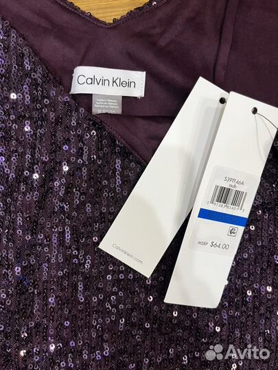 Топ с пайетками Calvin Klein