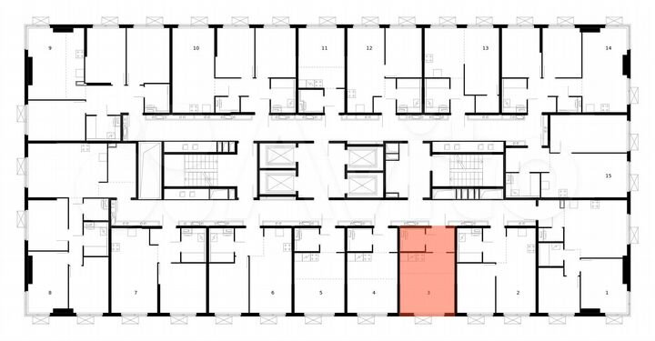 Квартира-студия, 23,8 м², 18/33 эт.