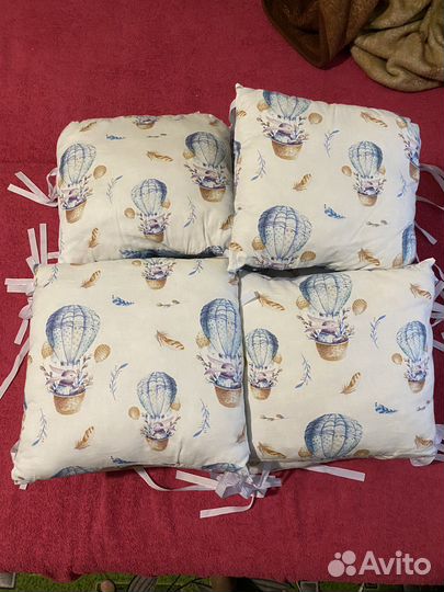 Бортики-подушки в кроватку