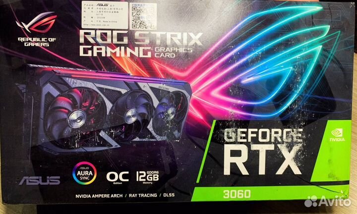 RTX 3060 Asus ROG Strix 12GB OC