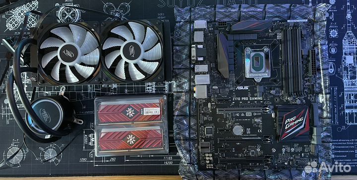 Процессор qqls+ материнка z170+сво+память