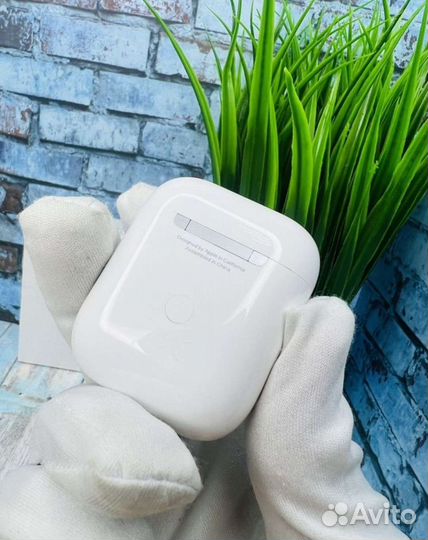 Беспроводные наушники AirPods 2 + чехол