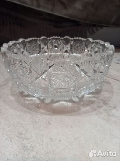 Хрустальная ваза салатник СССР