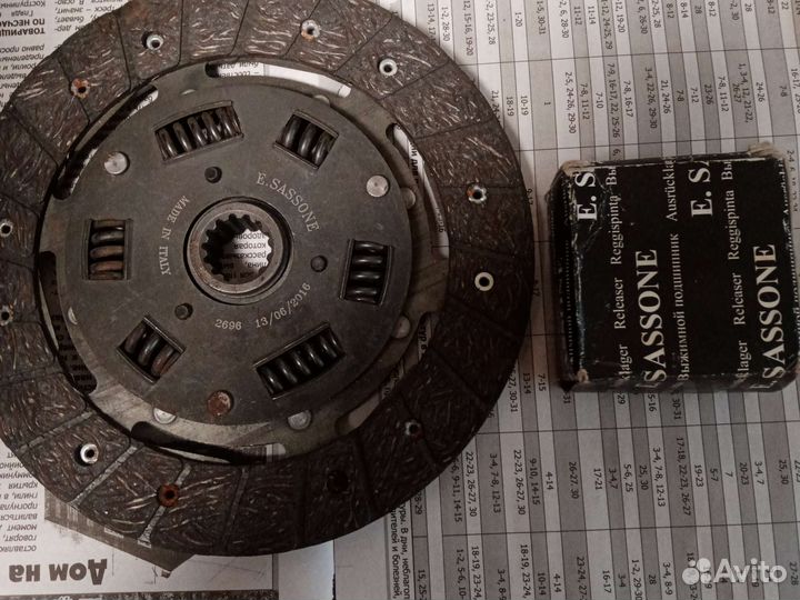 Диск сцепления и вижмной opel на 2х литровый дв