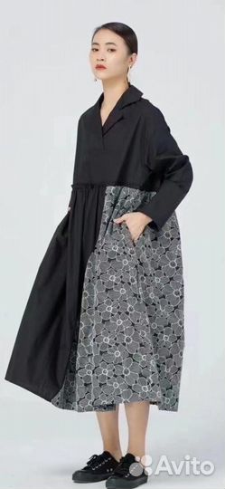 Красивое платье,хлопок,кружева,46/52