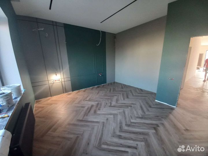 Отделочные работы,шпатлёвка под покраску и обои