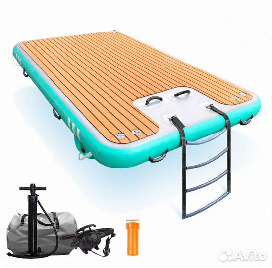 Плавающий плот, остров