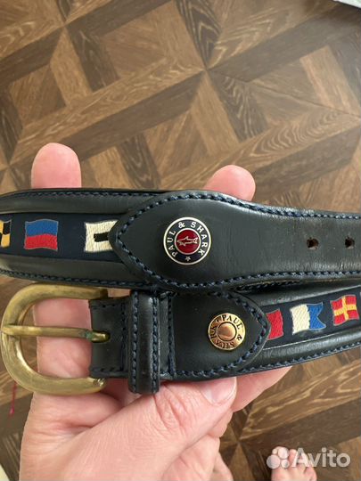 Ремень кожаный paul shak оригинал