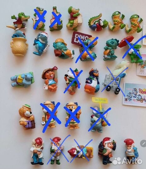 Киндер сюрприз фигурки из 90-х, поштучно