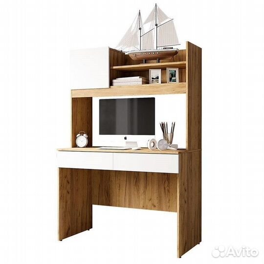 Стол письменный Селфи пс-05 Семья Мебелони крафт/б