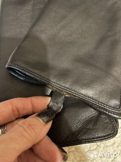 Новые кожаные длинные перчатки