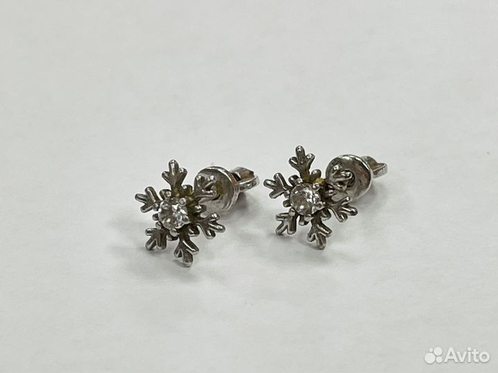 Серебрянные Серьги 925пр 1.09гр