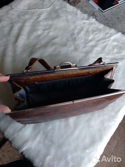 Сумка натуральная кожа СССР. Винтаж