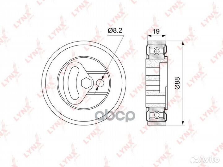Ролик натяжной приводного ремня PB5073 lynxauto