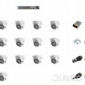 Комплект видеонаблюдения HiWatch 13 камер с технол