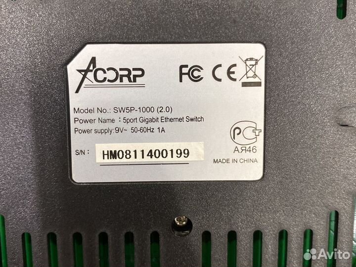 Коммутатор Acorp SW5P-1000