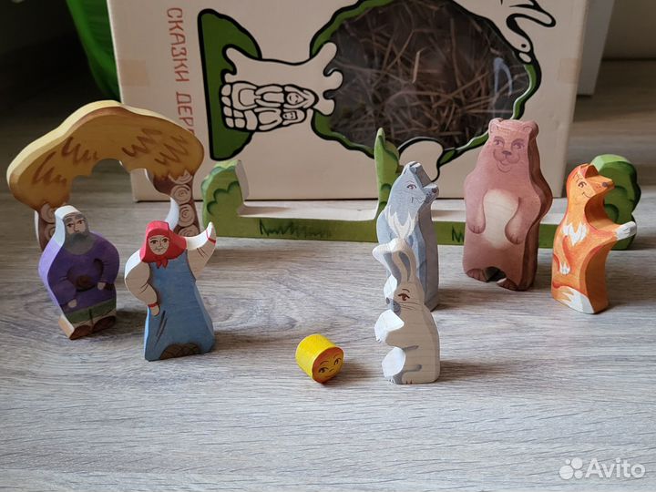 Деревянный пазл Сказки дерева Колобок