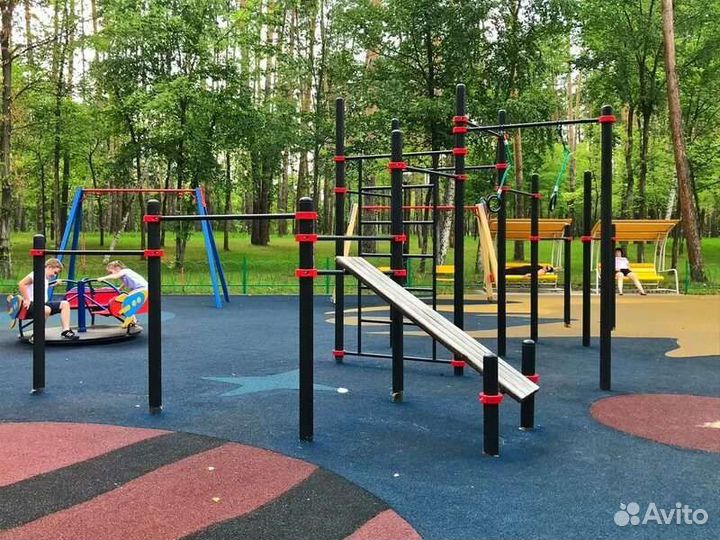 Монтаж детских площадок, установка маф