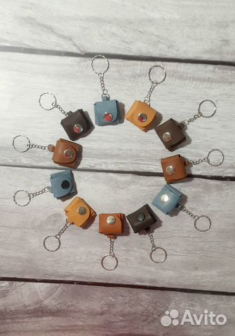 Брелок, Монетница, Сувенир, натуральная кожа