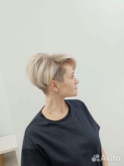 Стрижка у преподавателя стилиста