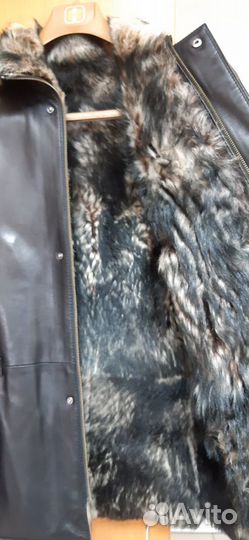 Кожаная куртка мужская 48 50 бу