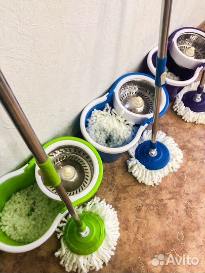 Удобная швабра с центрифугой