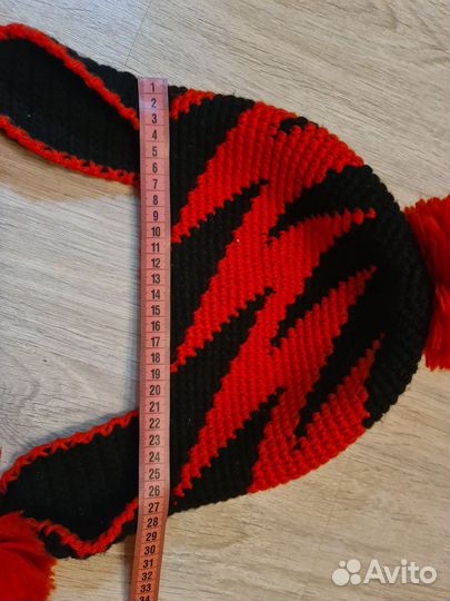 Шапка ушанка вязаная