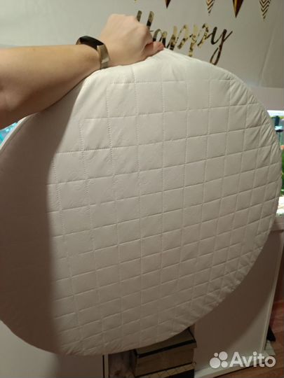 Круглый матрас для детской кроватки