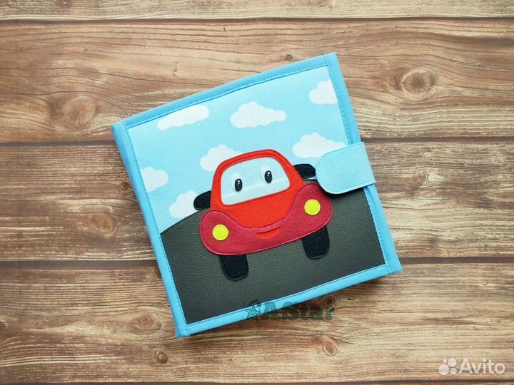 Развивающий планшет из фетра и хлопка