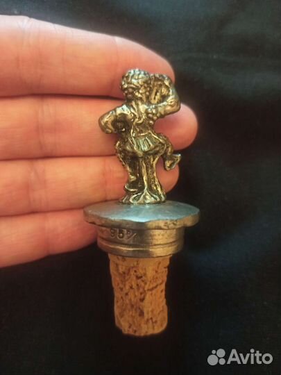 Олово. пробка для, бутылки. Италия. Винтаж