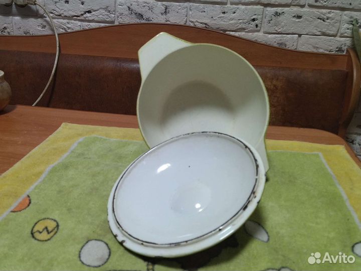 Утятница чугунная СССР и чугунный горшочек СССР