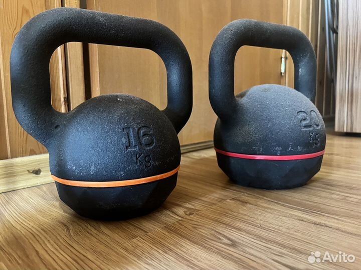 Decathlon Цельная гиря, 20 кг и 16 кг