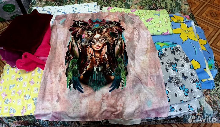 Трикотажные отрезы пакетом