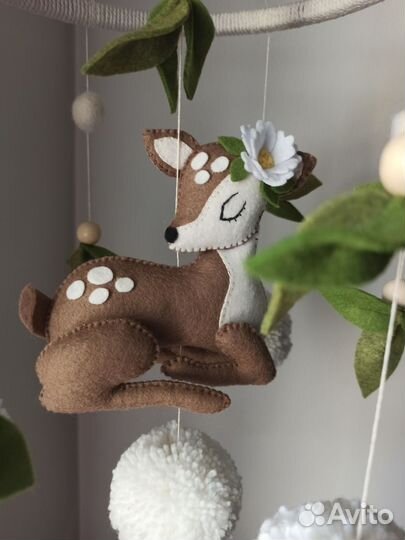 Мобиль на кроватку ручной работы