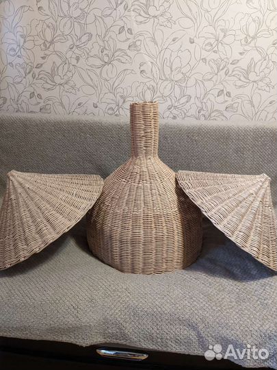 Абажур плетёный