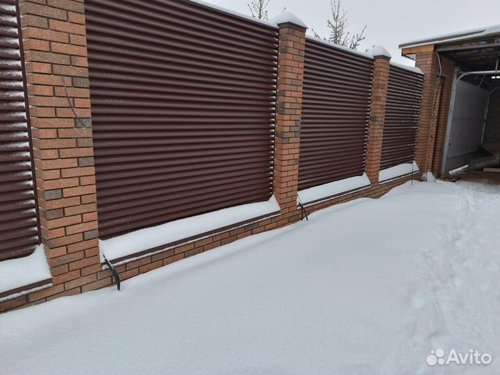 Заборы из профнастила под ключ