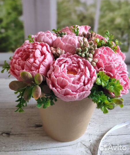 Букет из мыла ручной работы