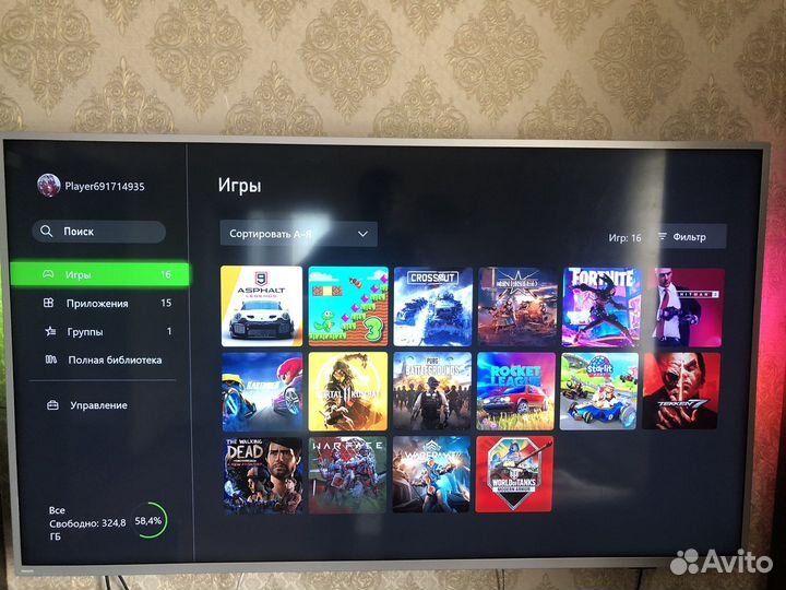 Xbox One S 1tb с играми