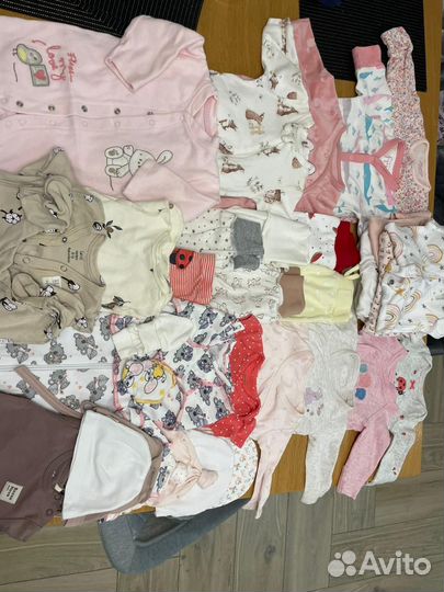 Вещи пакетом на девочку 50-60 см
