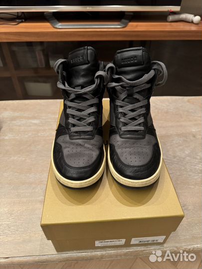 Кроссовки rhude Black & Grey Rhecess Hi Sneakers